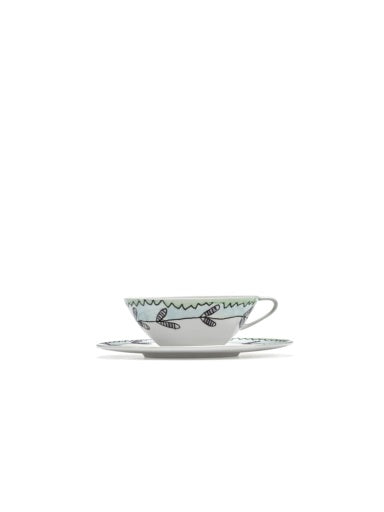 Serax - Marni - KOFFIEKOP LAAG + SCHOTEL BLOSSOM MILK MF