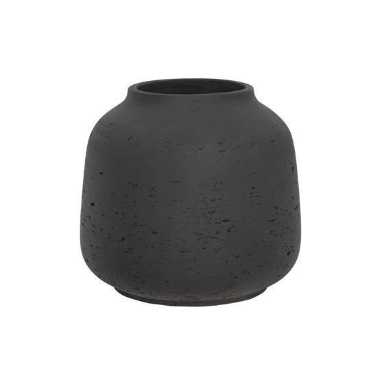 Pottery Pots - Bloempot Jabari M, Zwart Washed