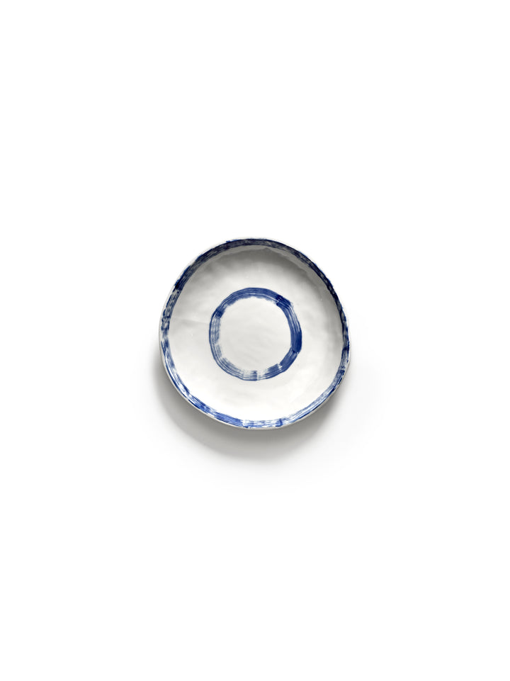 Serax - Annebet Philips - Serveerkom Wit Blauw 01 Line-up - Set van 2