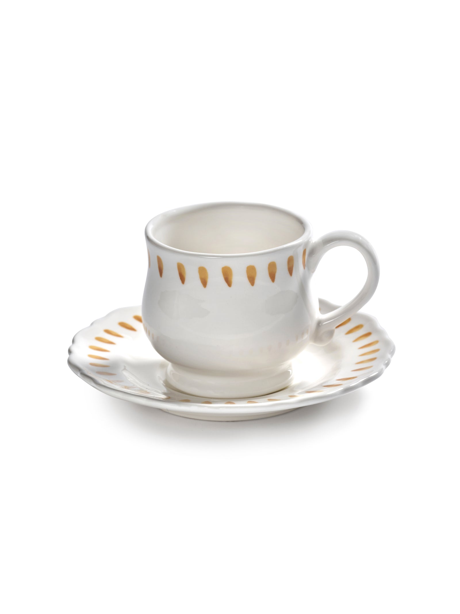 Serax - Marie Michielssen - Cappuccinokop Geel + Saucer Charly