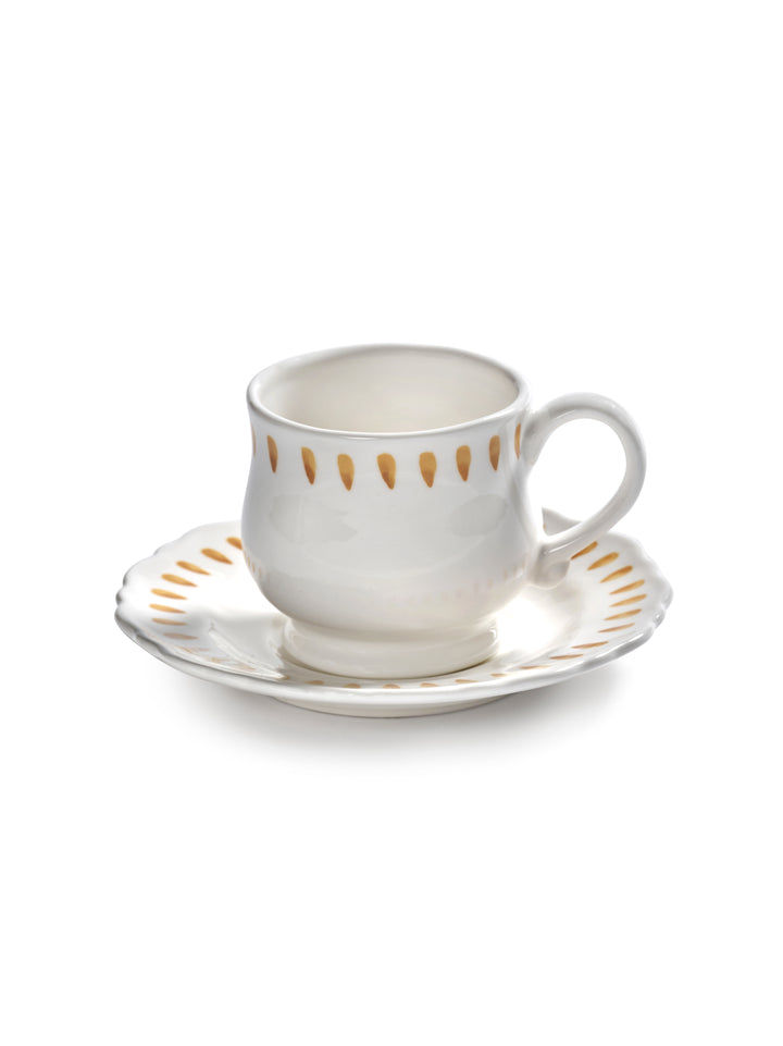 Serax - Marie Michielssen - Cappuccinokop Geel + Saucer Charly