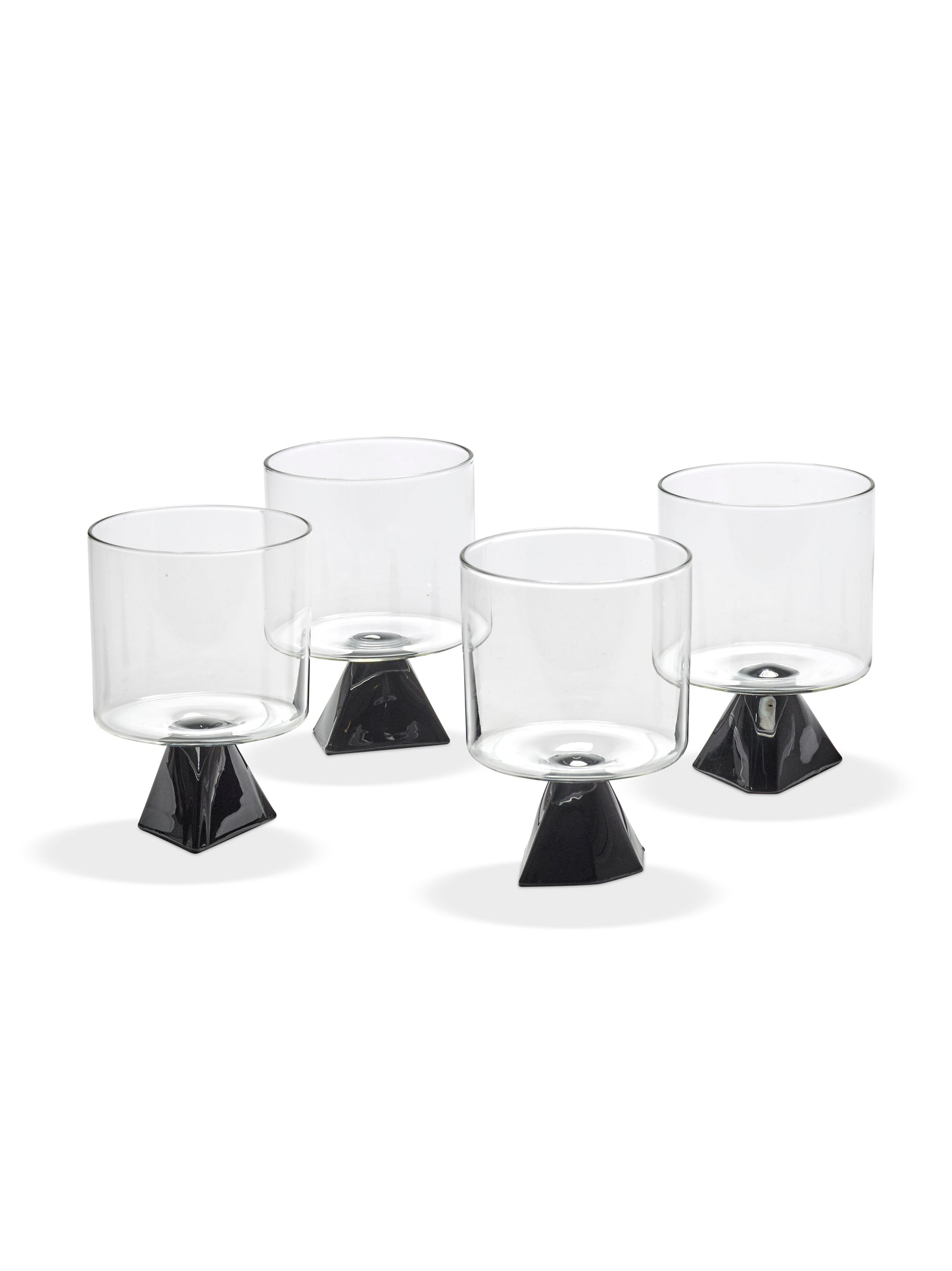 Serax - Plan C - Glas Zwart Silos - Set van 4