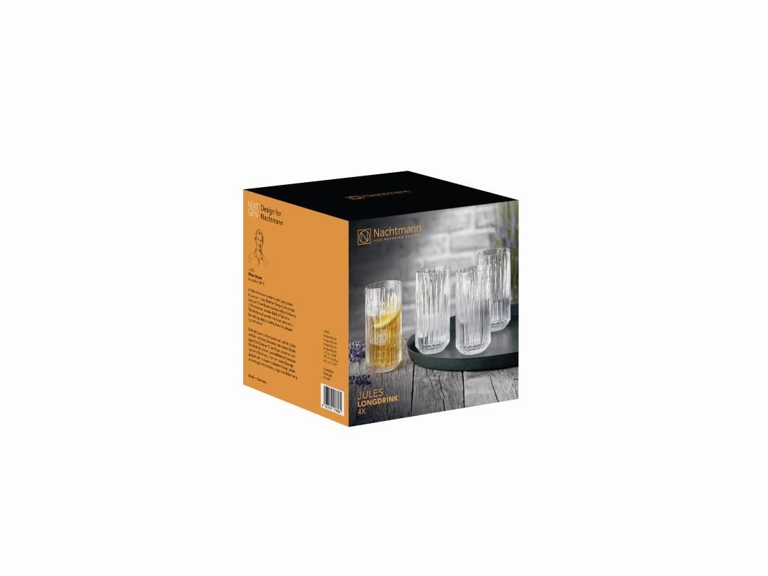 Nachtmann - Jules longdrinkglas 375 ml set van 4