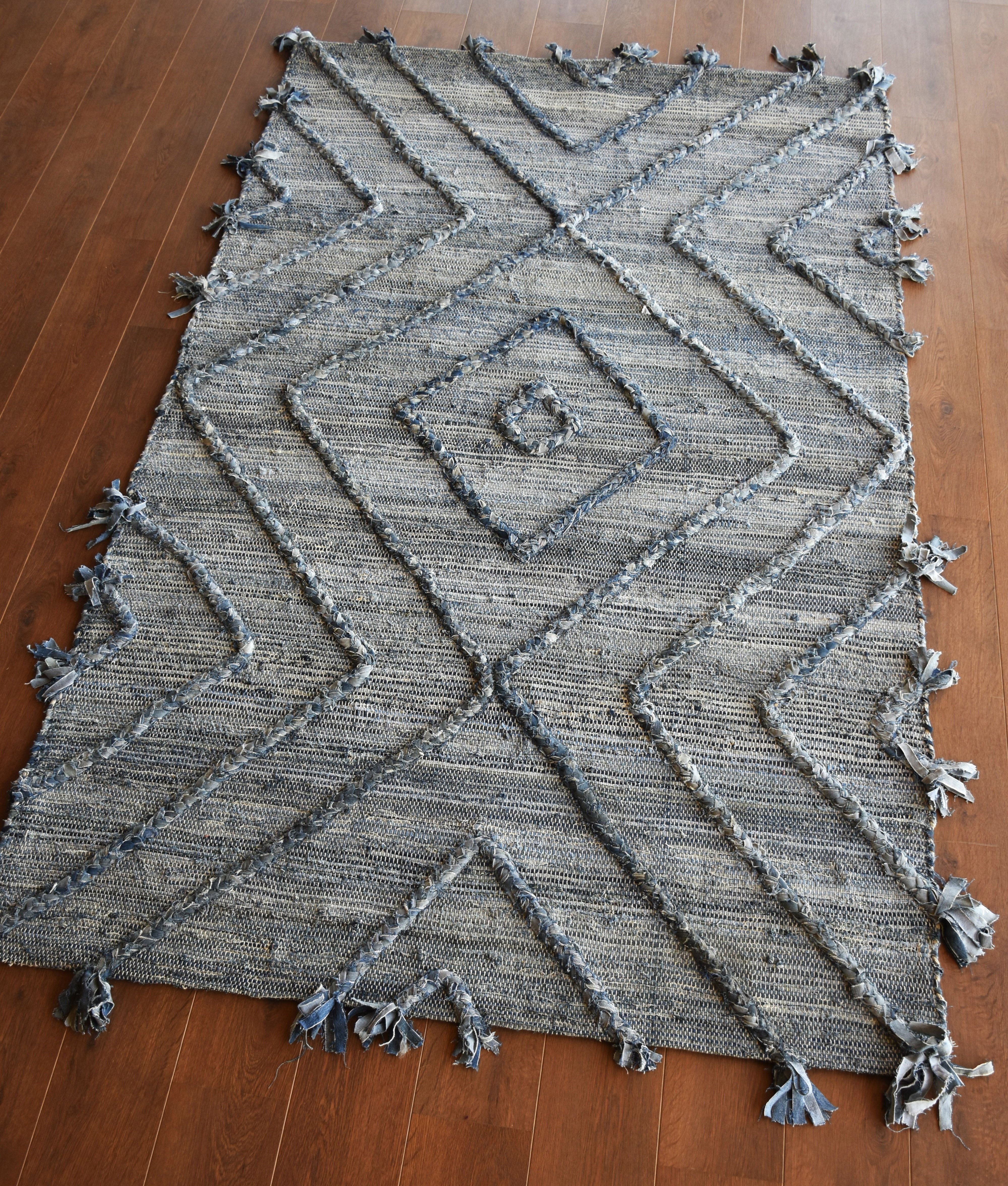 Worgan tapijt Bleu/Ivoire 120 X 180