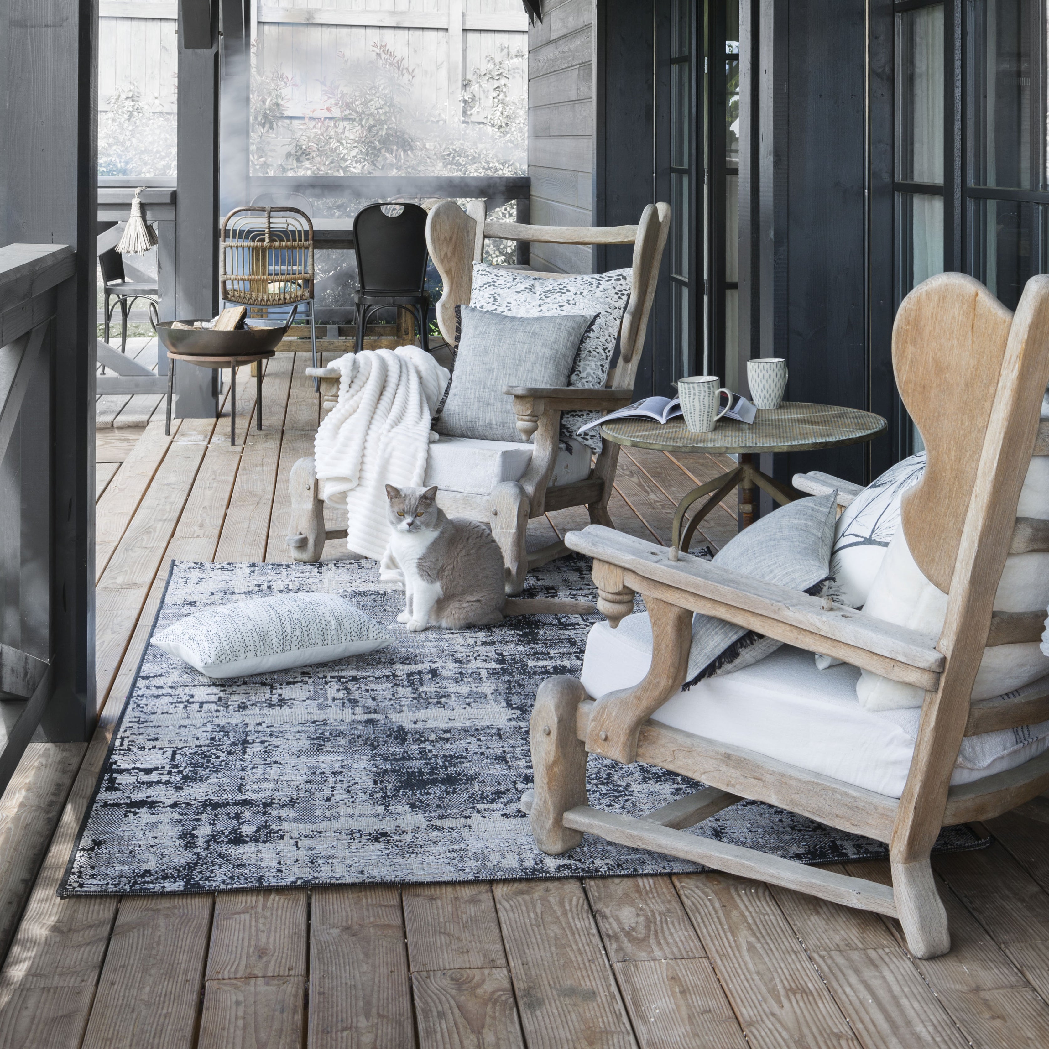 Outdoor tapijt Catania Noir 60 X 110