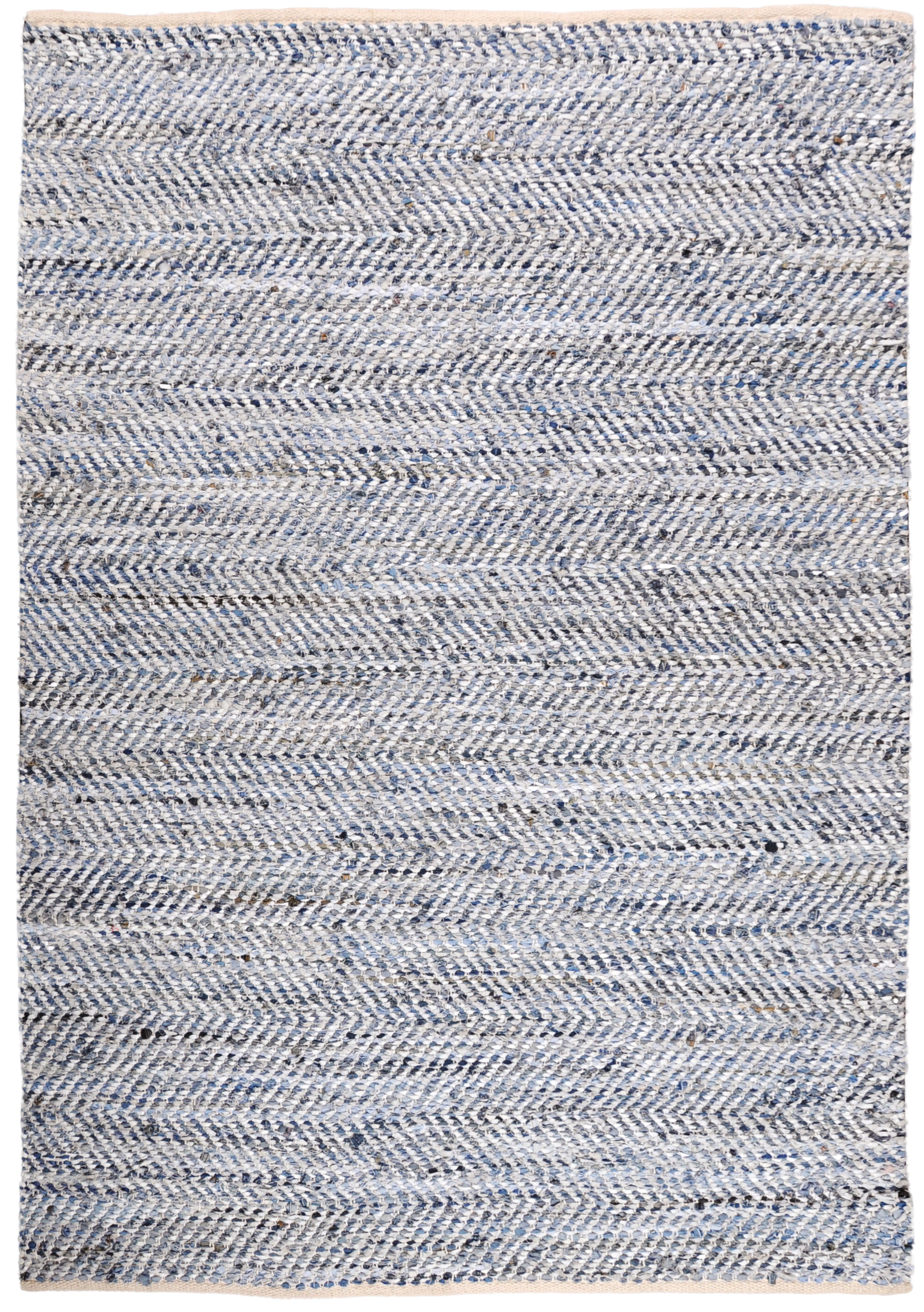 Atlas Tapijt Blanc/Bleu 55 X 85
