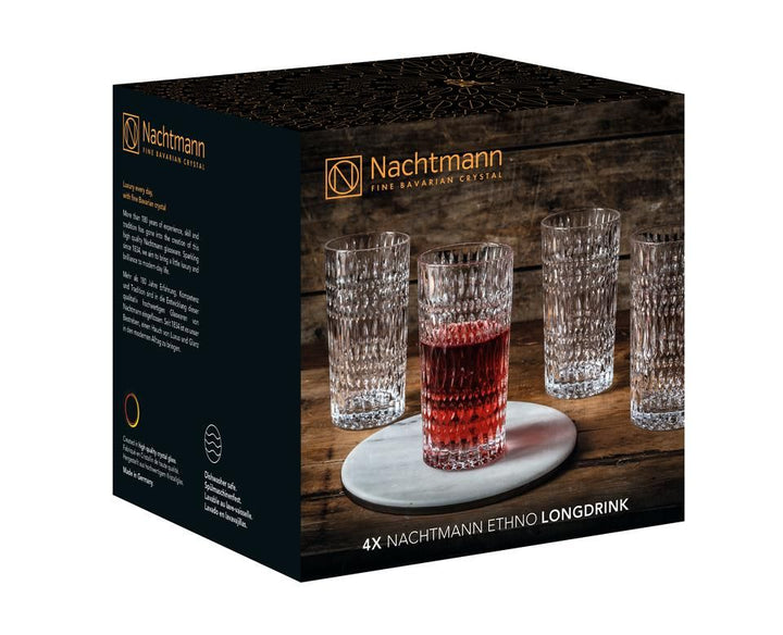 Nachtmann - Ethno longdrinkglas 434 ml, set van 4