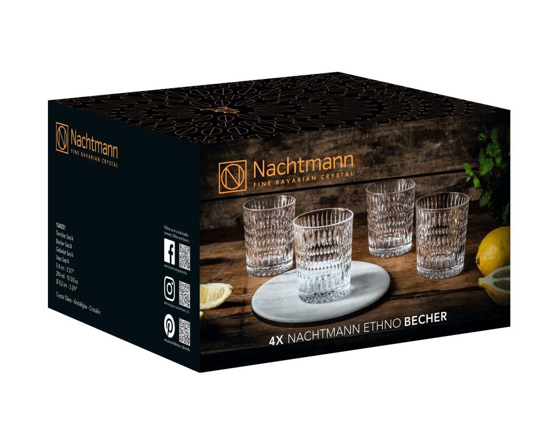 Nachtmann - Ethno whiskyglas 294 ml, set van 4