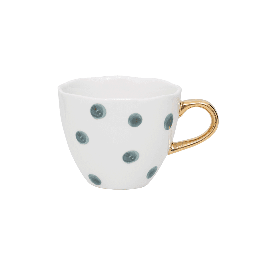 Good Morning kopje Coffee Ø8 cm - Blue Green White
