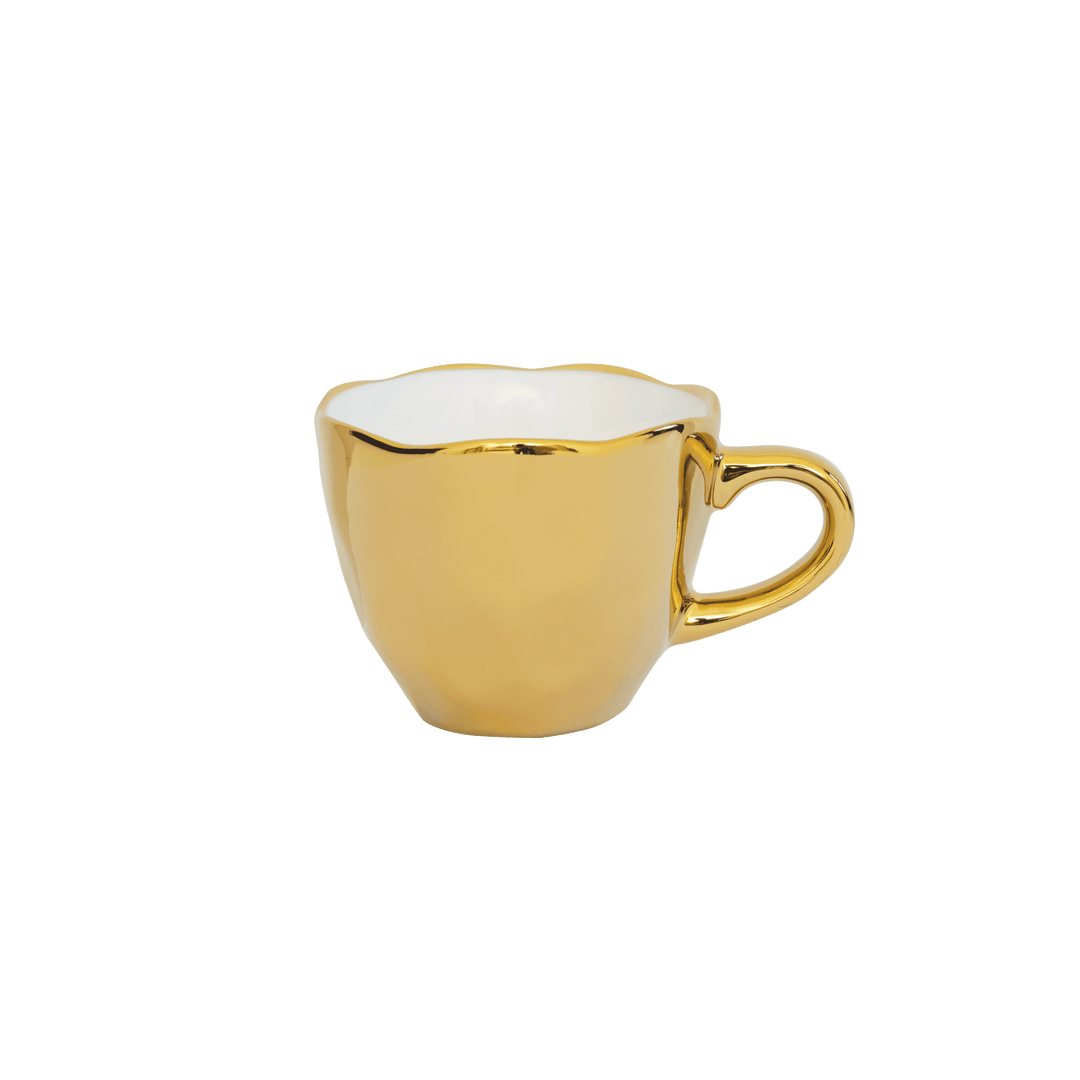 Urban Nature Culture | Good Morning kopje Espresso Ø6 cm - Gold