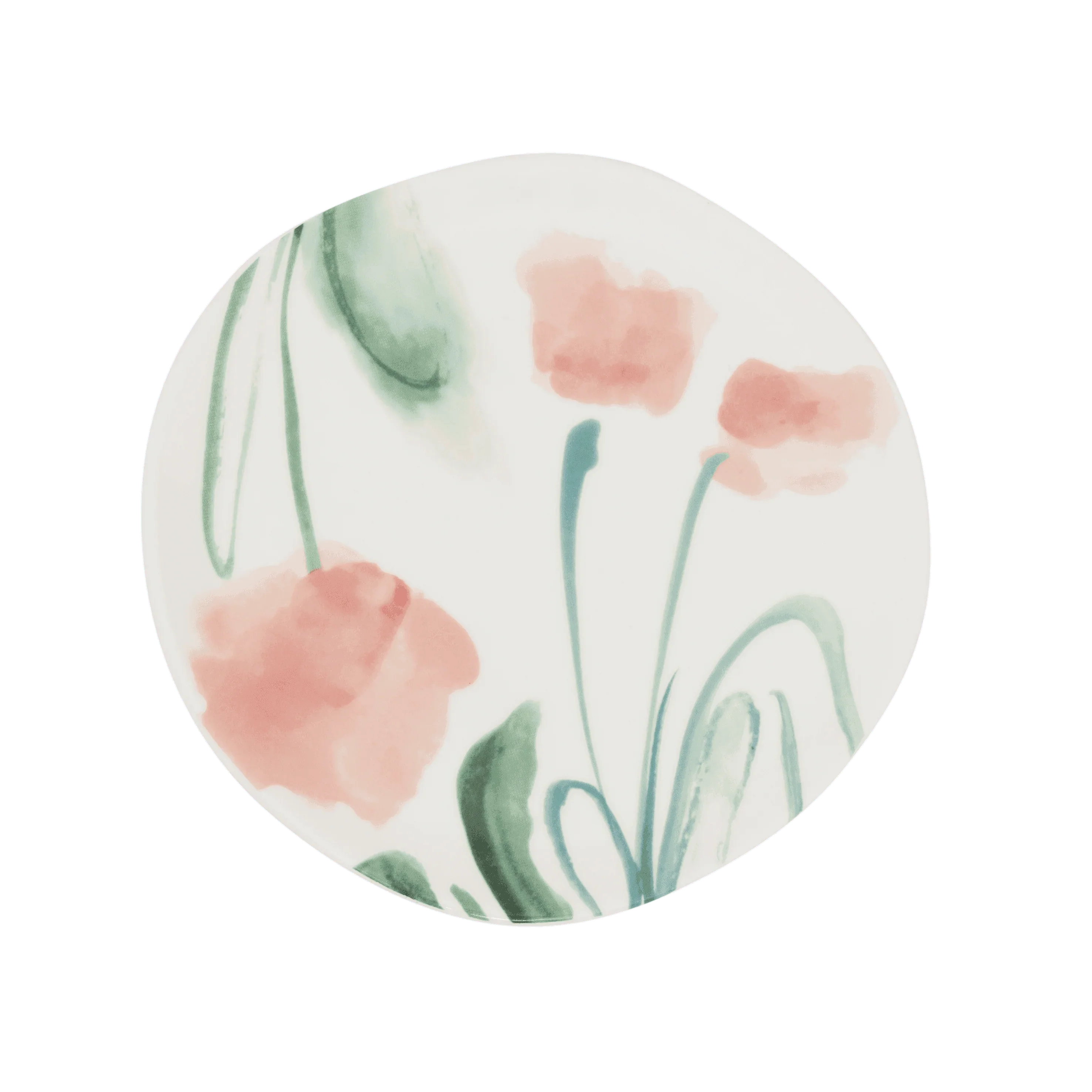 Urban Nature Culture | Good Morning bord Ø17 cm - White / flowers