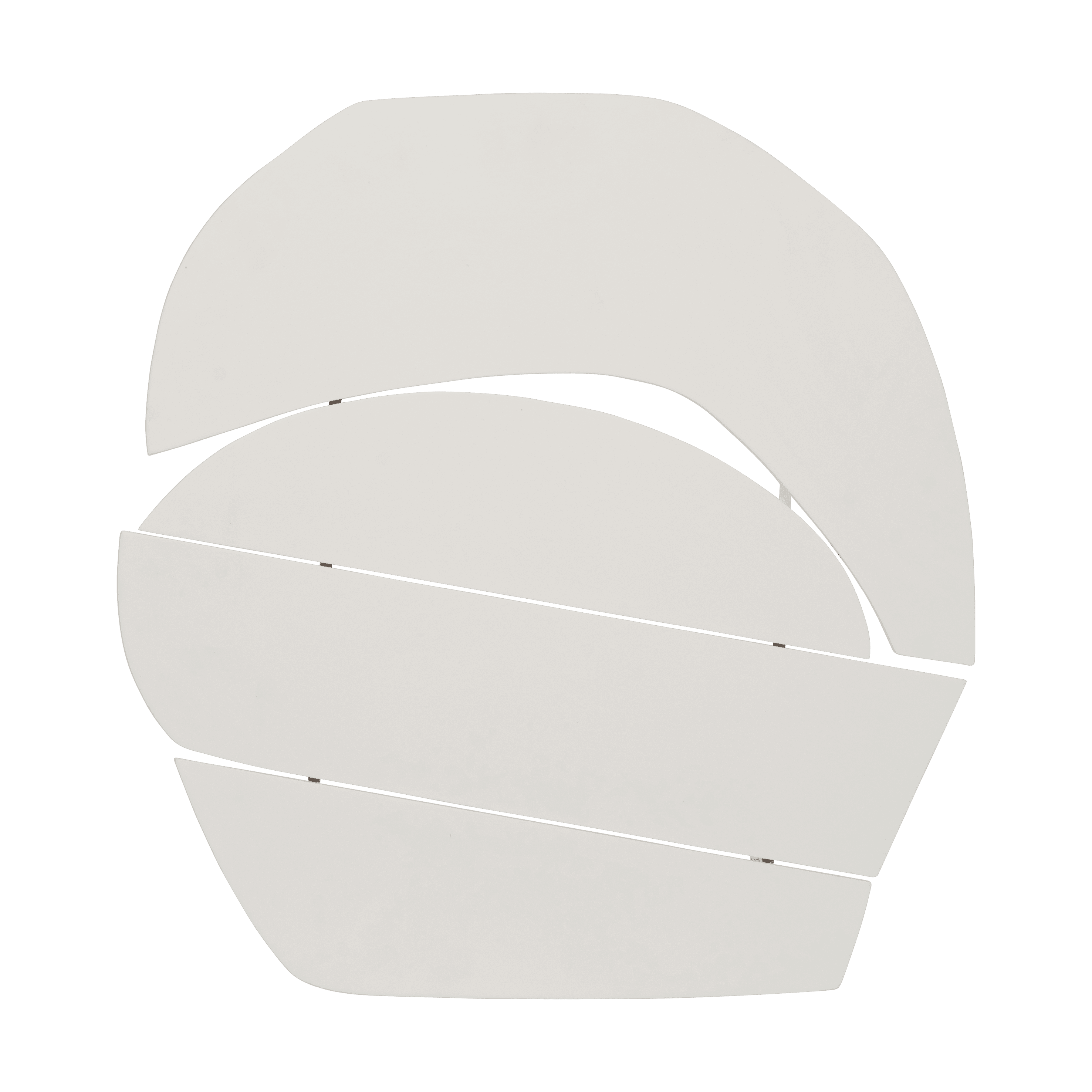 Wanddecoratie Wood Block Off White