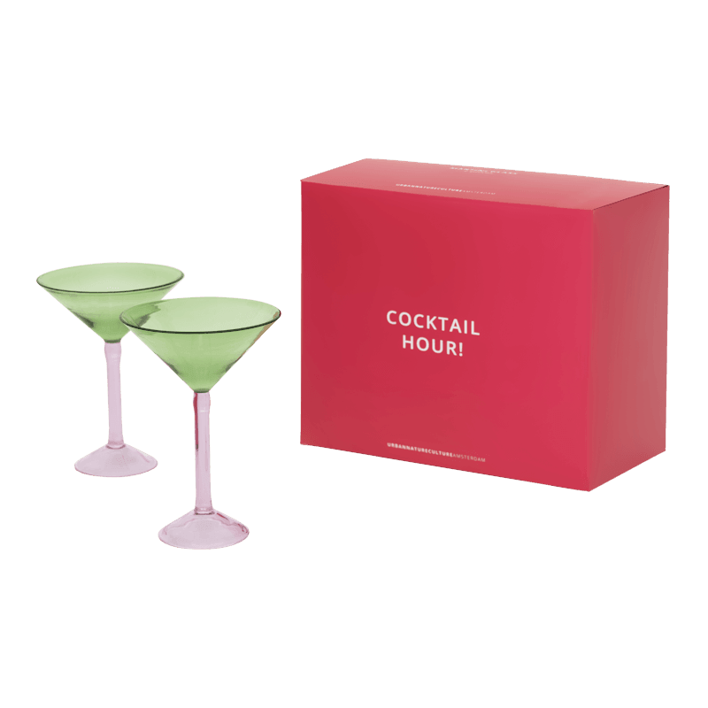 Urban Nature Culture | Martini cocktail glas, set van 2, in geschenkverpakking