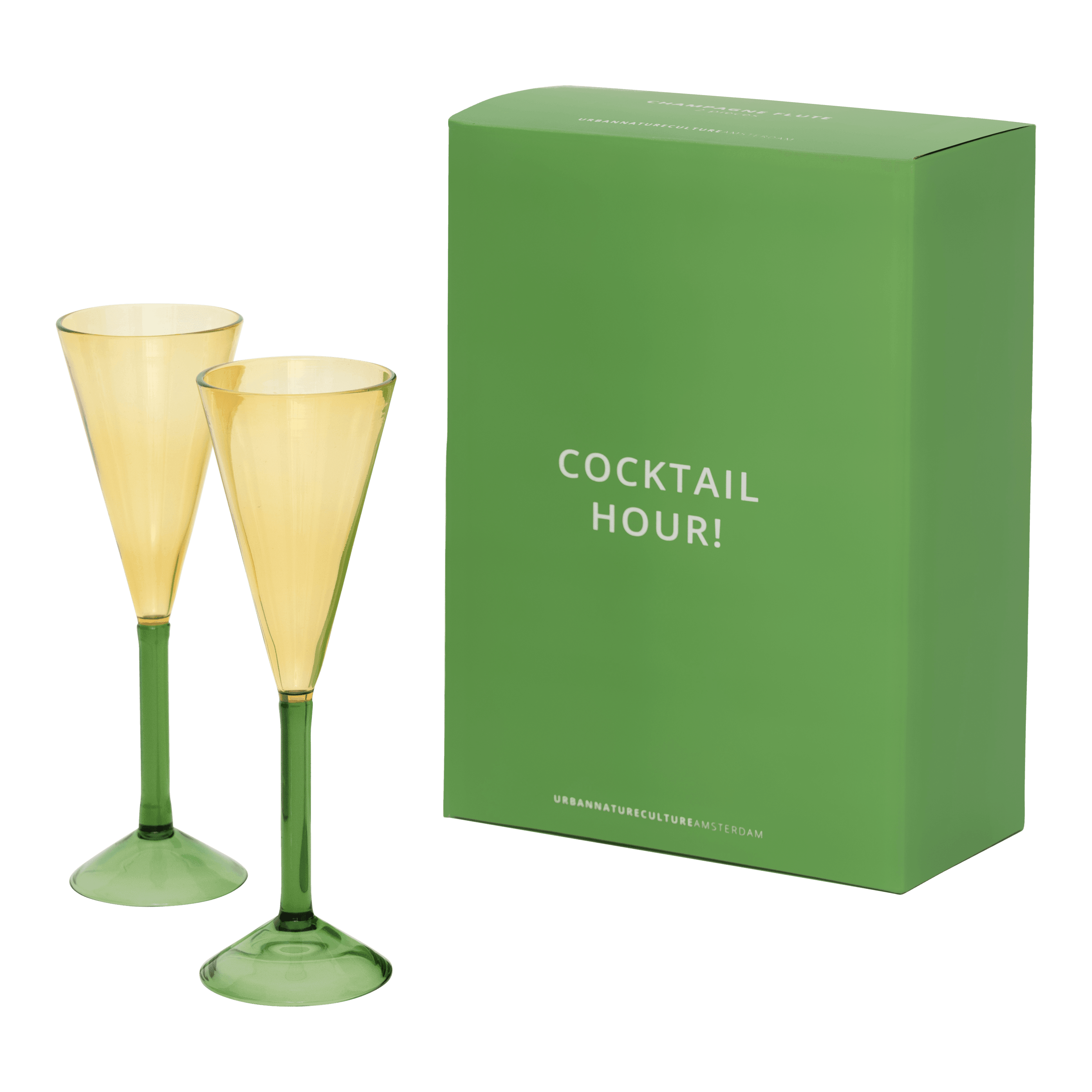 Champagneglas, set van 2, in geschenkverpakking
