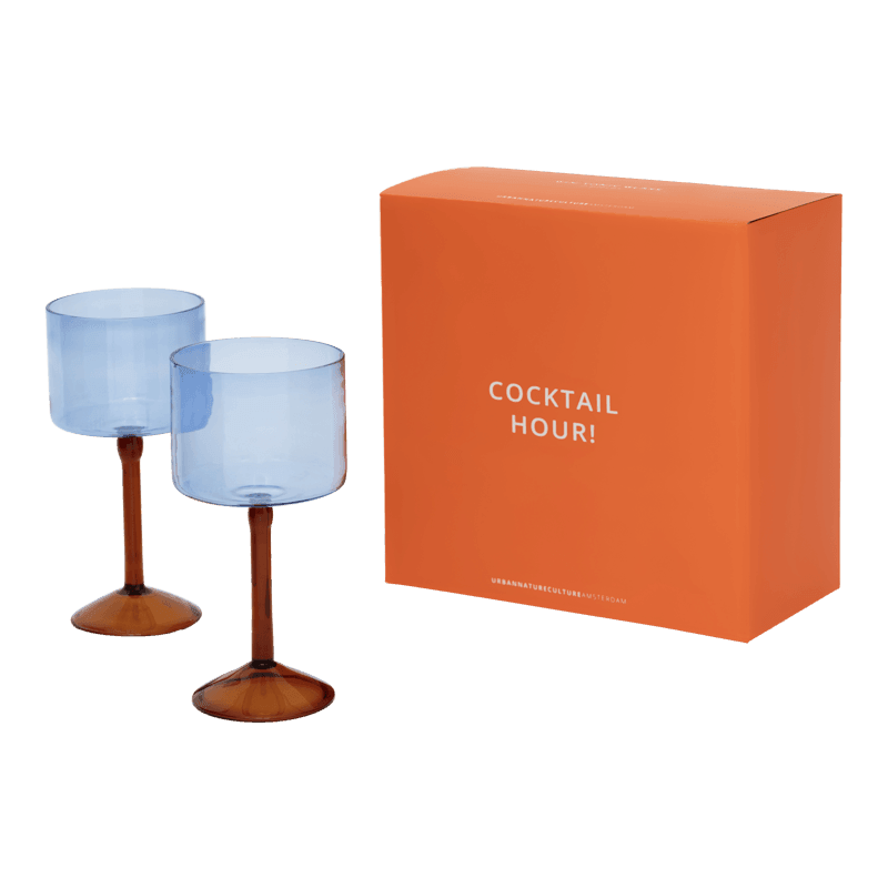 Urban Nature Culture | Gin-tonic cocktail glas, set van 2, in geschenkverpakking