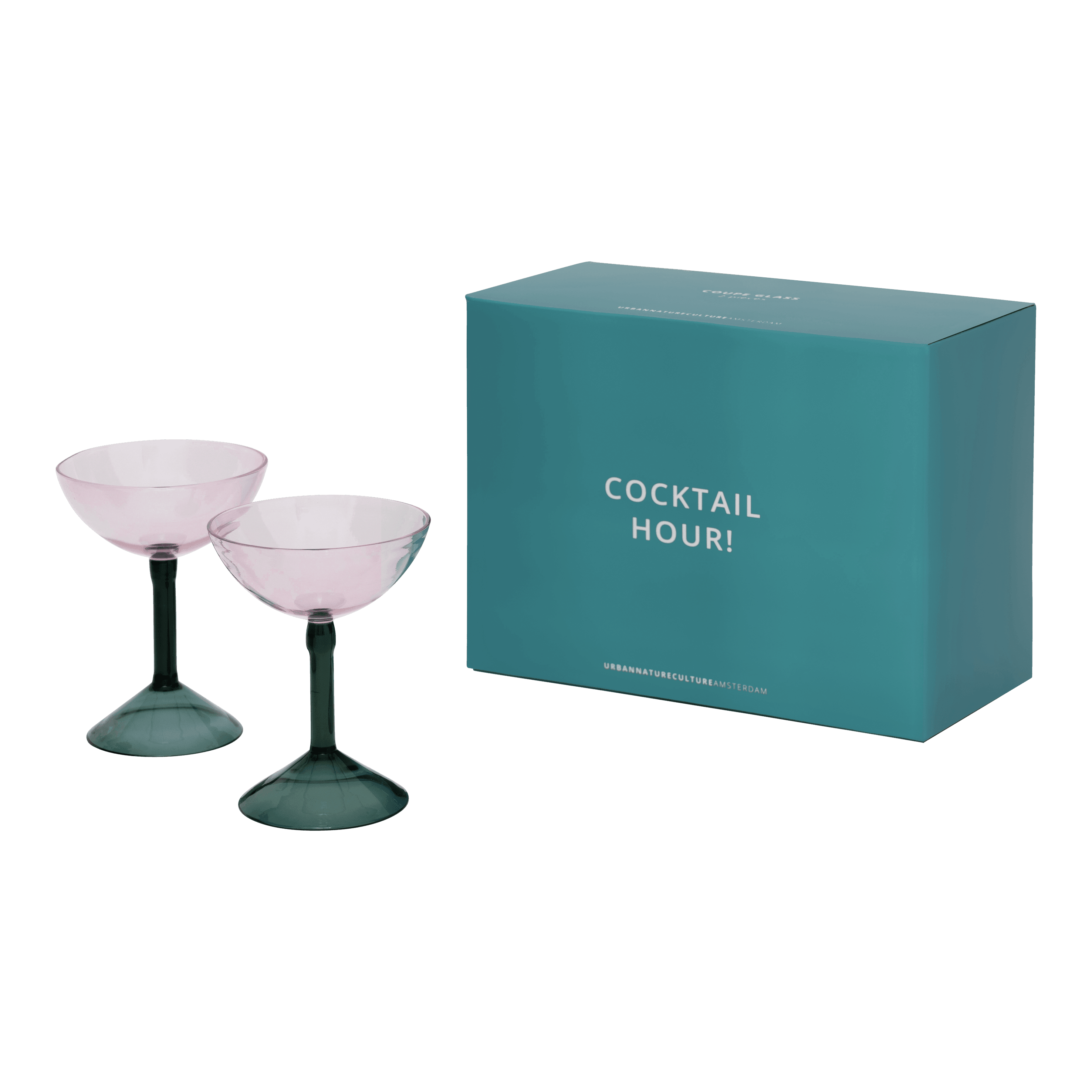 Urban Nature Culture | Coupe cocktail glas, set van 2, in geschenkverpakking