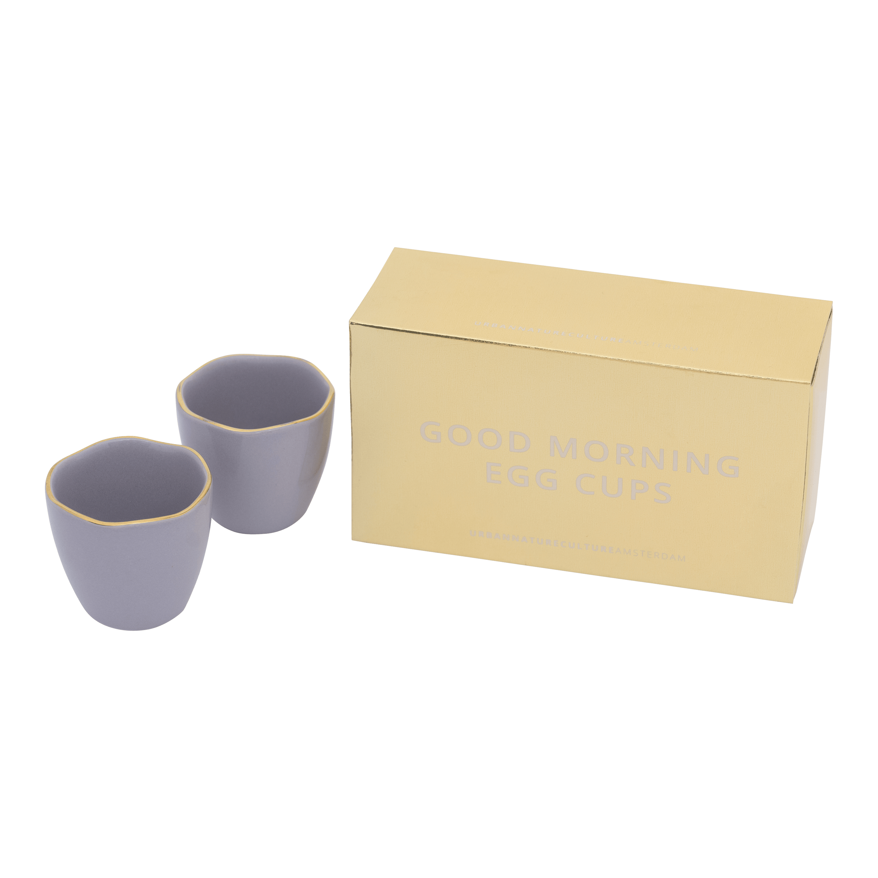Good Morning eierdop Lila, Set van 2, in gift pack