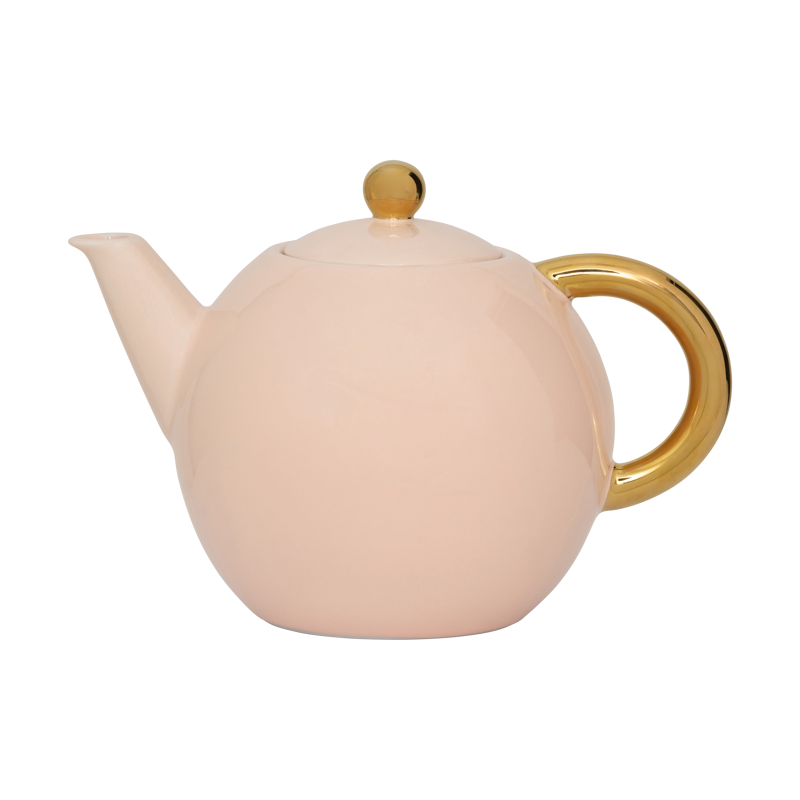 Good Morning Tea Pot Old Pink