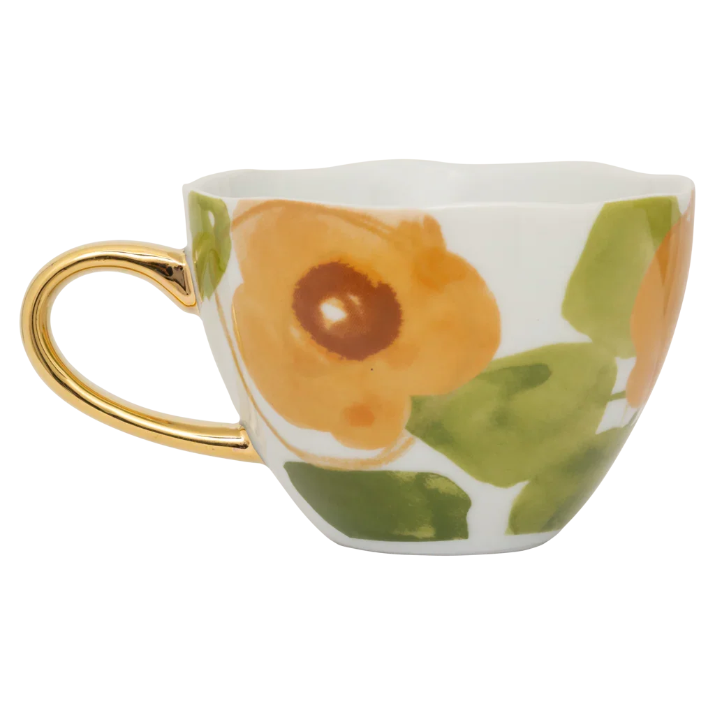 Urban Nature Culture | Good Morning kopje Cappuccino/Tea Floral Art, Caramel