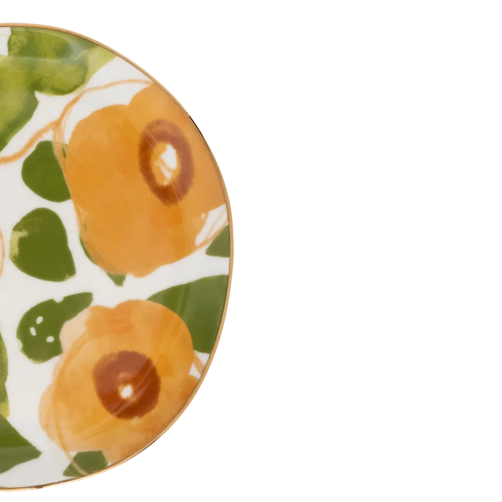 Urban Nature Culture | Good Morning bord Floral Art Caramel, Ø17 Cm