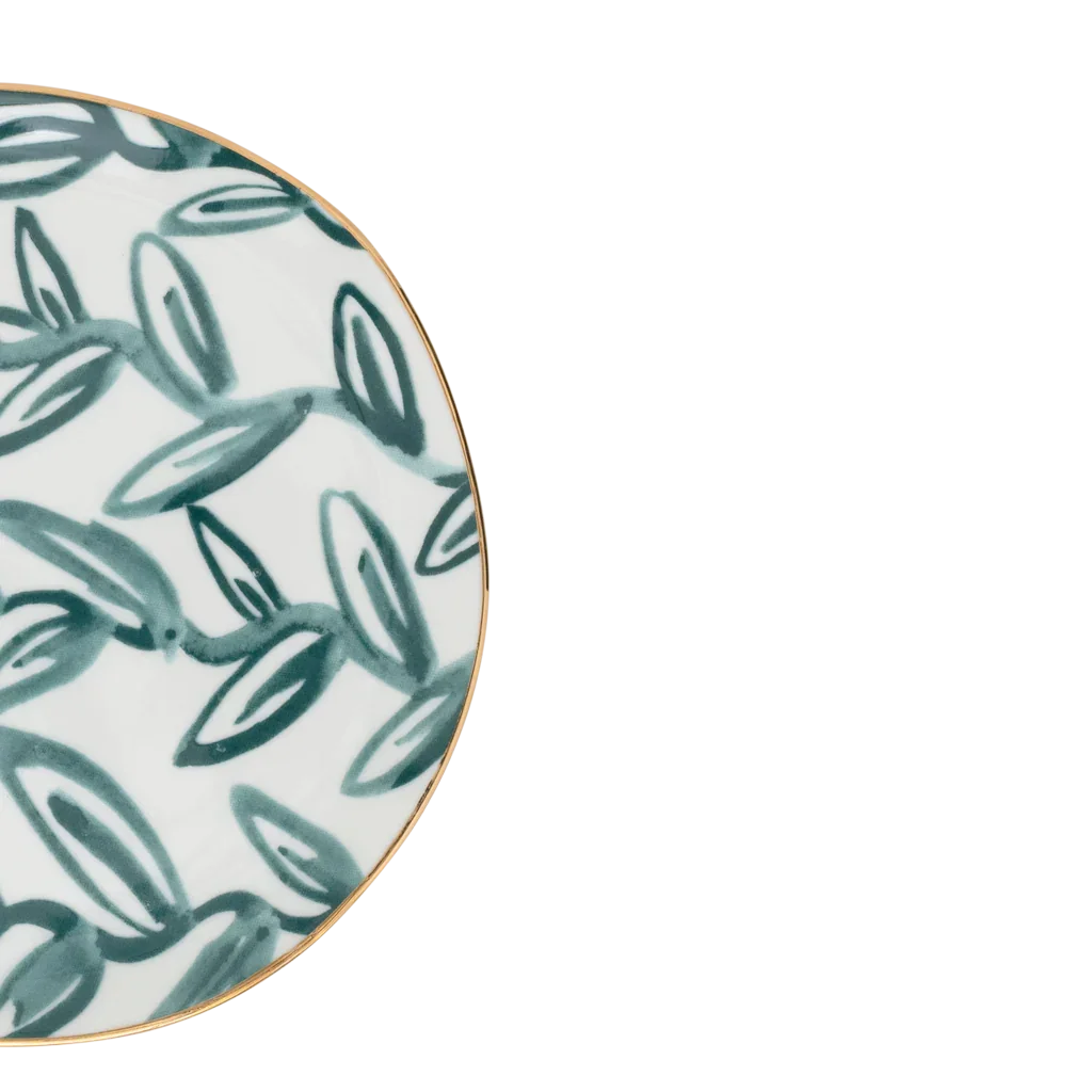 Urban Nature Culture | Good Morning bord Leaves Aqua, Ø17 Cm