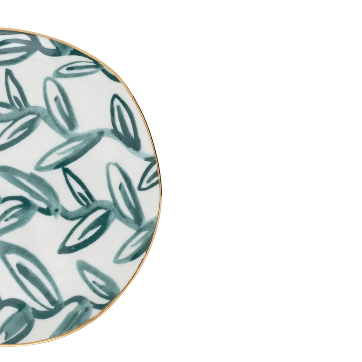 Urban Nature Culture | Good Morning bord Leaves Aqua, Ø17 Cm