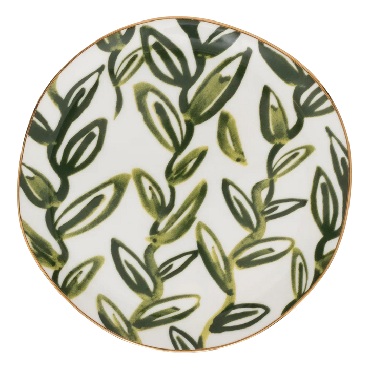 Urban Nature Culture | Good Morning bord Leaves Evergreen Sprig, Ø17 Cm