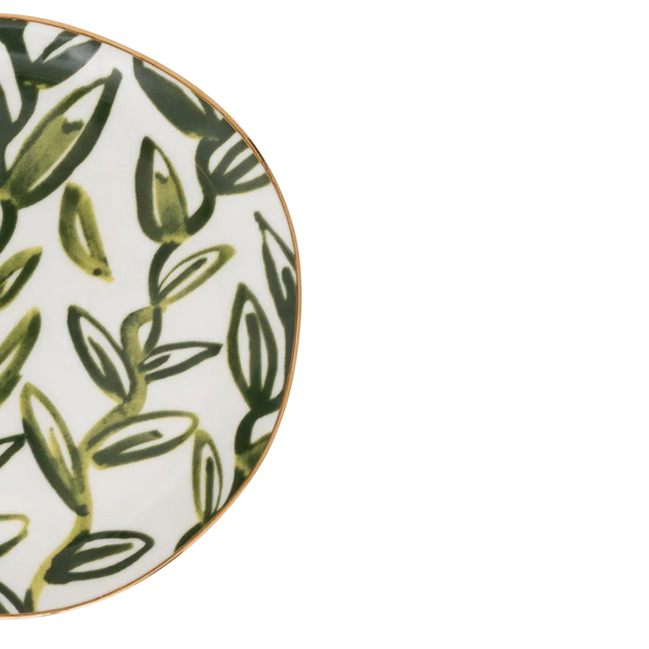 Urban Nature Culture | Good Morning bord Leaves Evergreen Sprig, Ø17 Cm