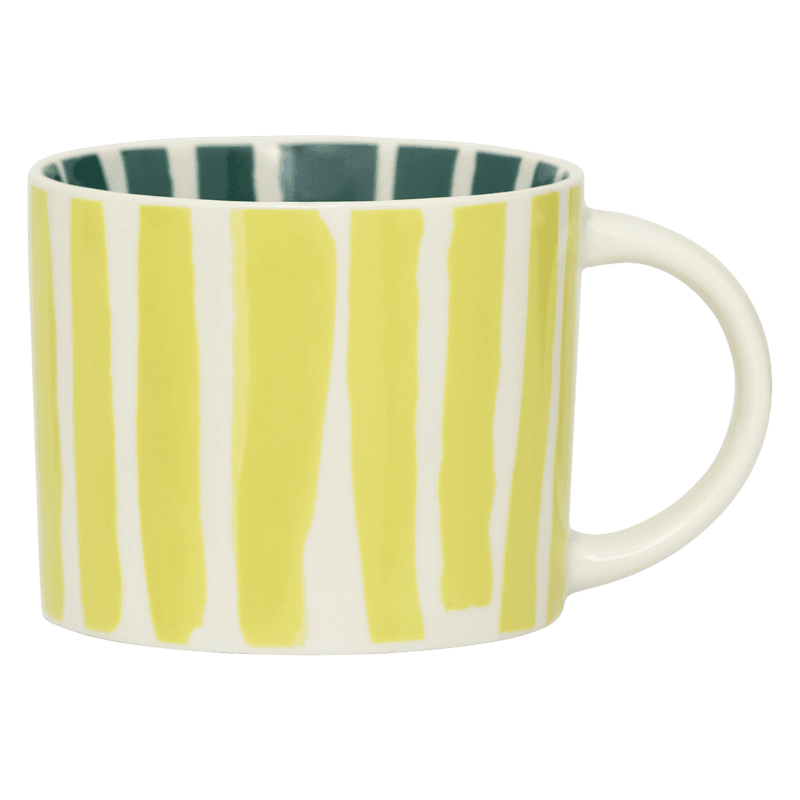 LINDA. x UNC mok Tazza with printed stripes inside & outside A
