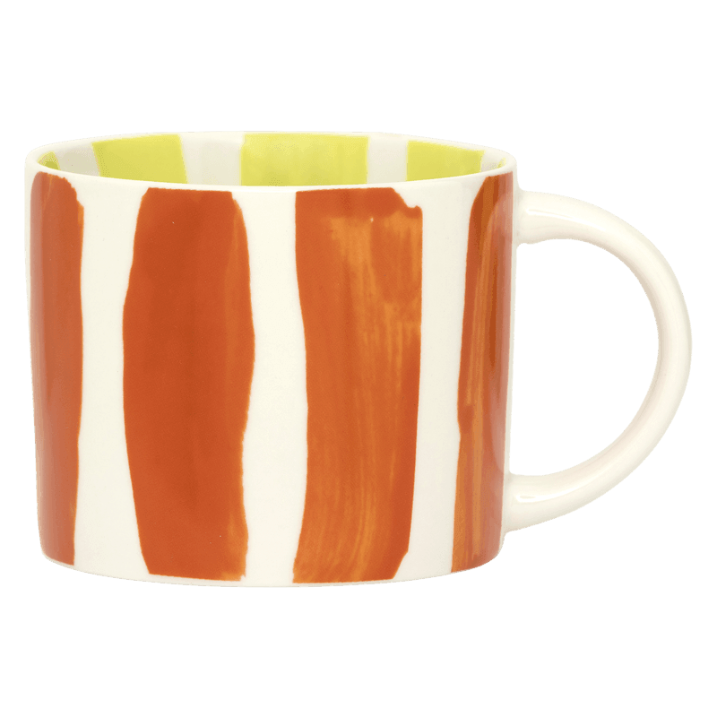 LINDA. x UNC mok Tazza with printed stripes inside & outside B
