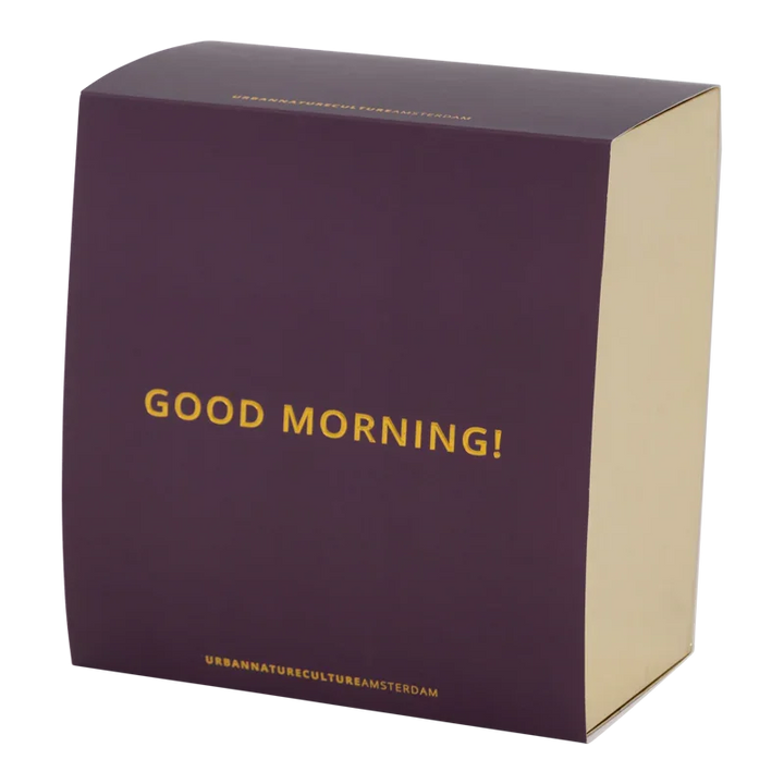 Urban Nature Culture | Good Morning kopje Cappuccino/Tea en bord Papaya/Old Pink, set van 4, in cadeauverpakking