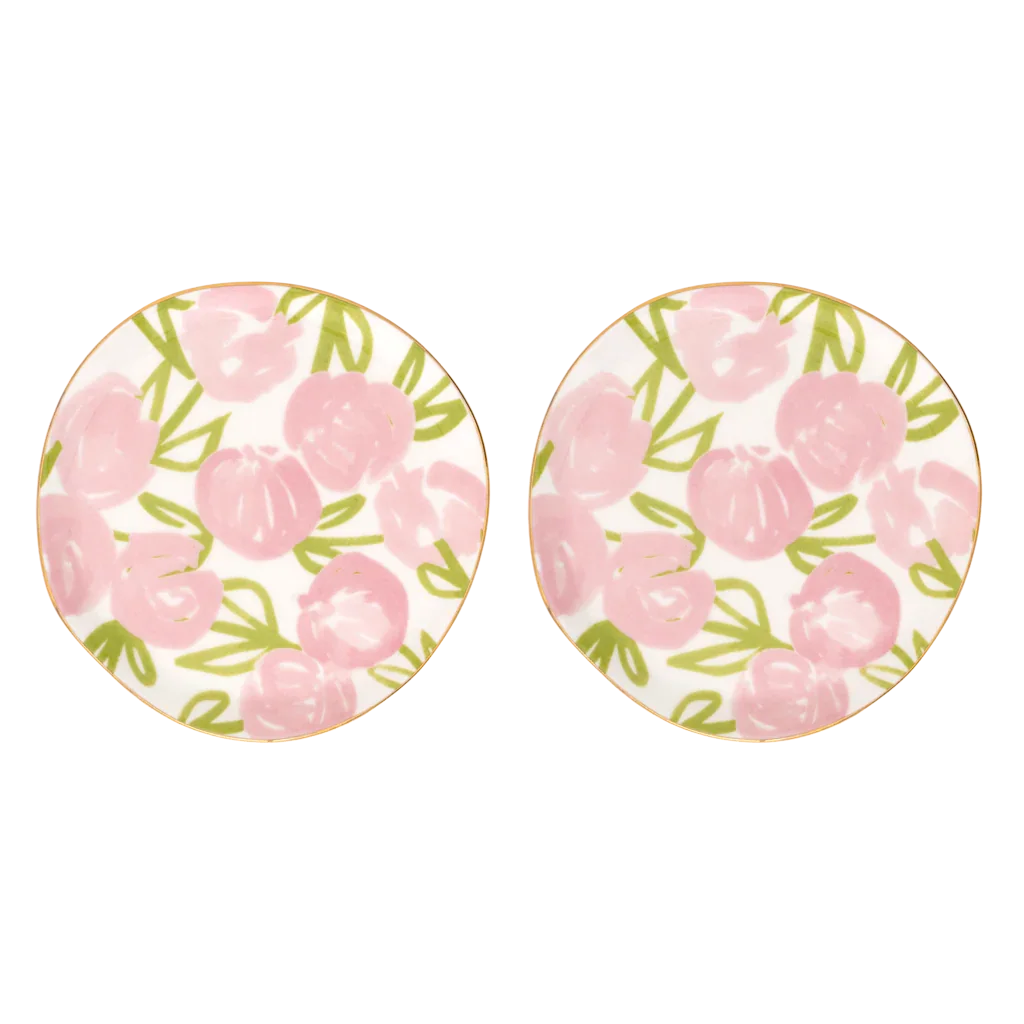 Urban Nature Culture | Good Morning bord, Ø12 cm Palesa, set van 2 Flamingo Pink