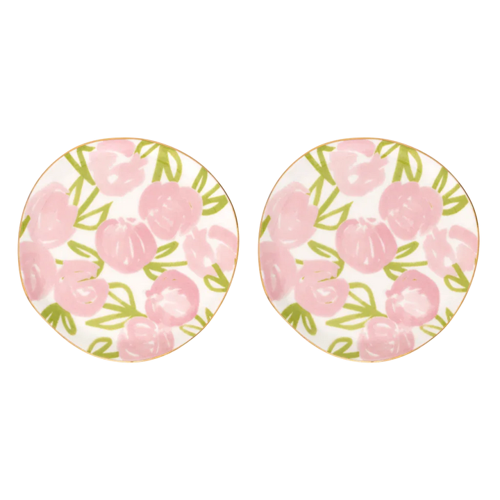 Urban Nature Culture | Good Morning bord, Ø12 cm Palesa, set van 2 Flamingo Pink