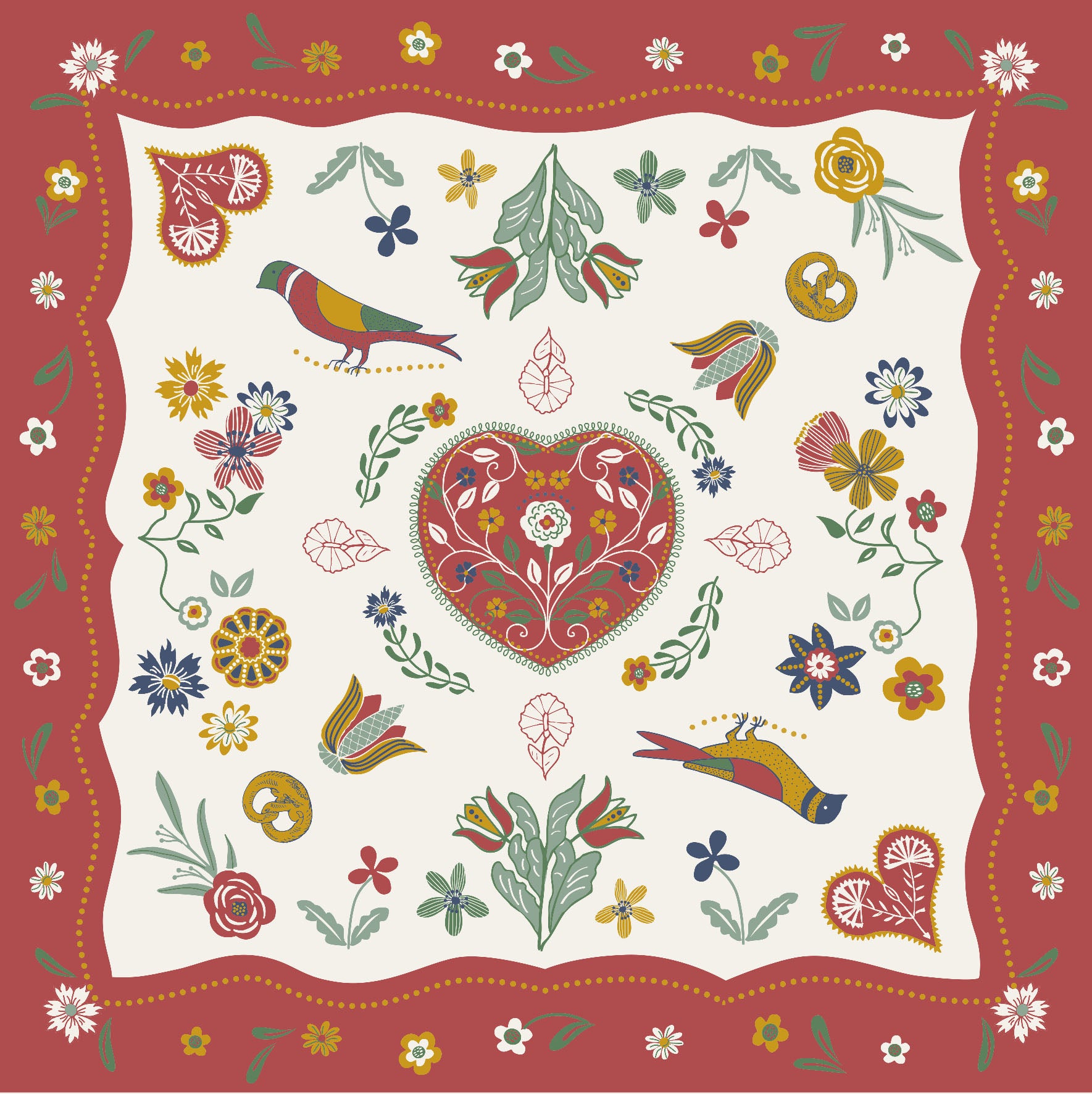 Tafelkleed Schork Multico 85 X 85