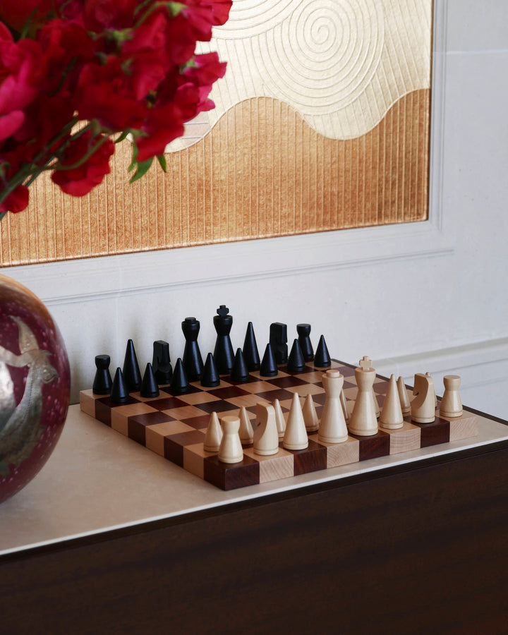 Printworks - Spel - Chess Wood - The Modernist