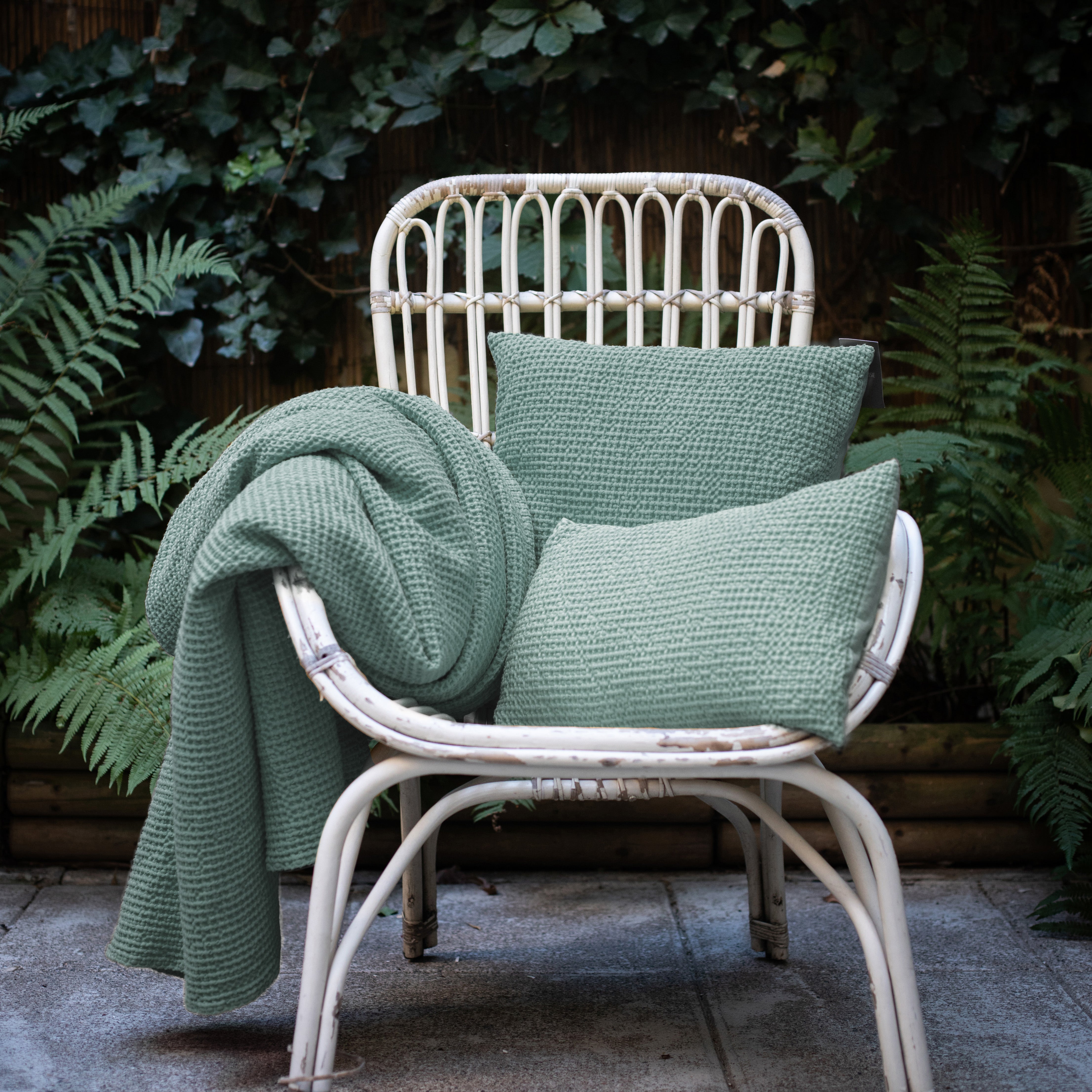 Kussen Maia Vert de gris 45 X 45
