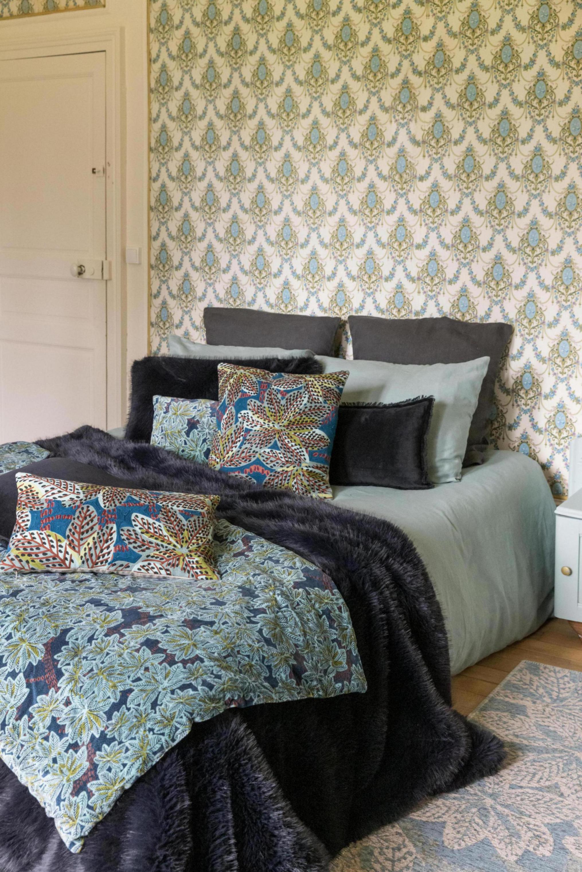 Kussensloop Zeff Vert de gris 65 X 65