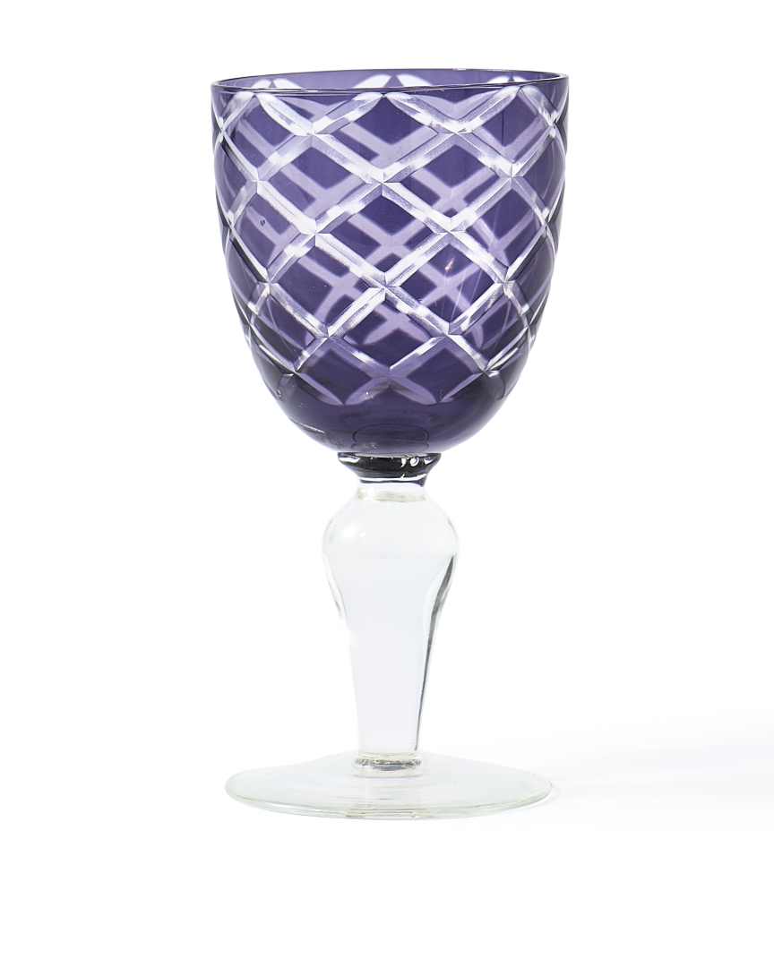 Polspotten - Wijnglas Cobalt mix (set van 6)