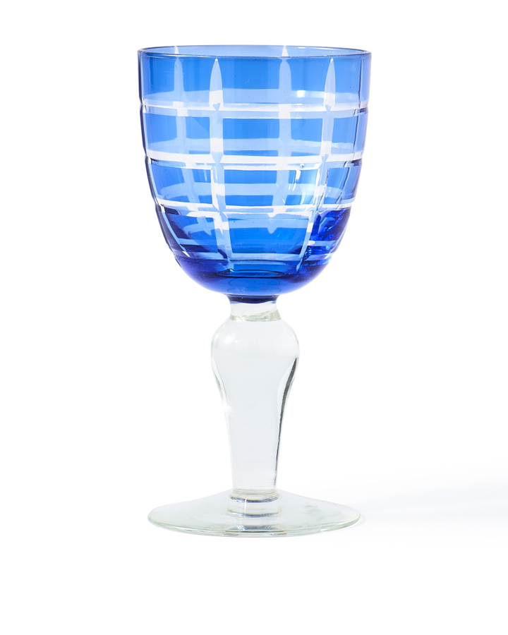 Polspotten - Wijnglas Cobalt mix (set van 6)