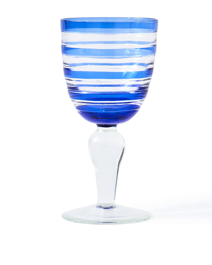 Polspotten - Wijnglas Cobalt mix (set van 6)