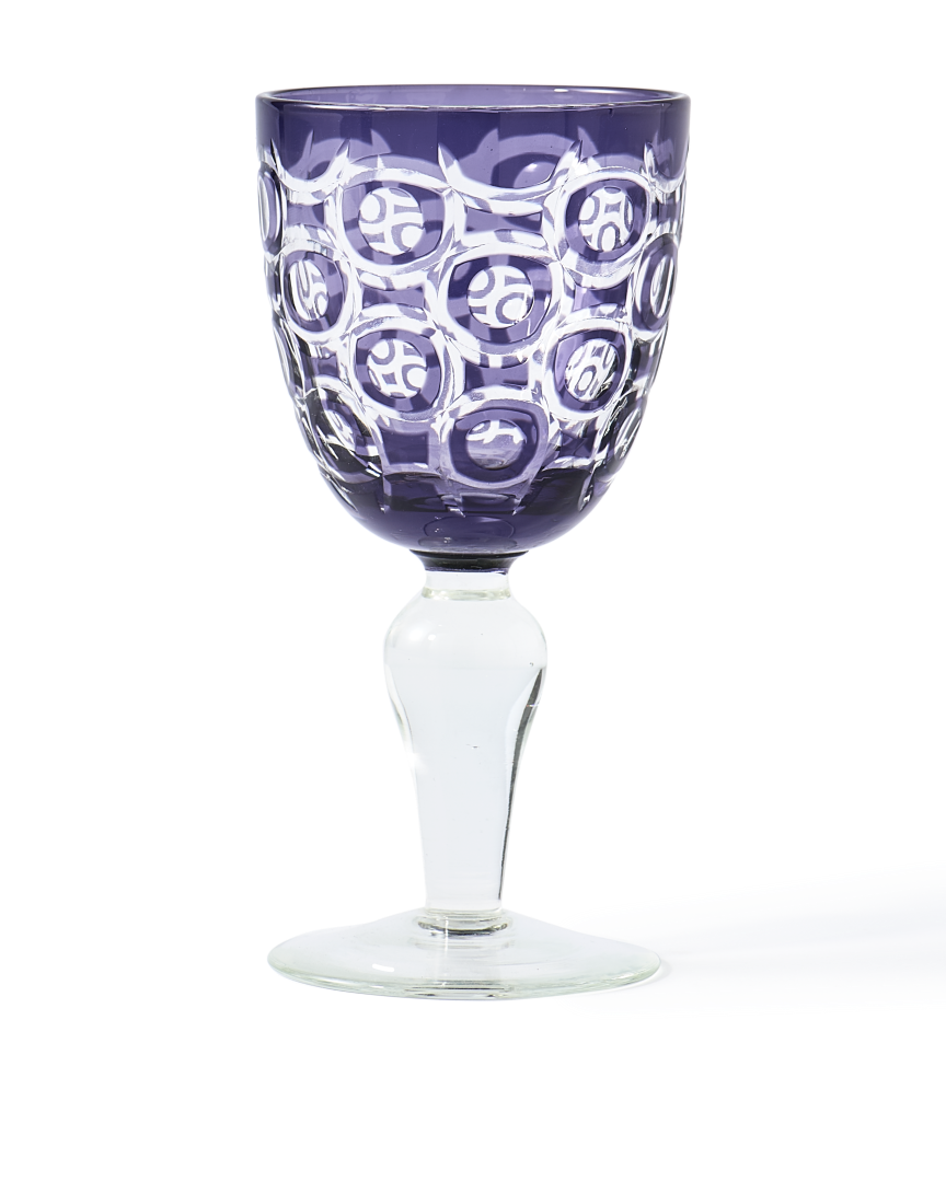 Polspotten - Wijnglas Cobalt mix (set van 6)