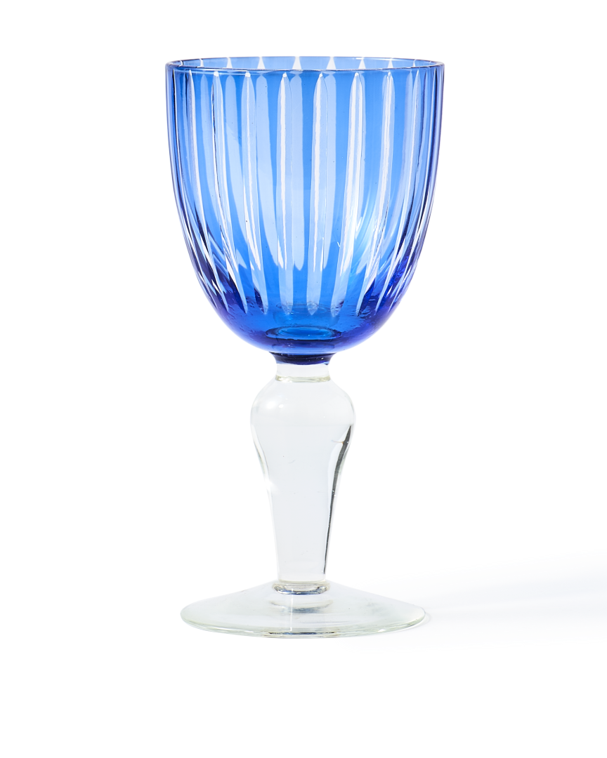 Polspotten - Wijnglas Cobalt mix (set van 6)