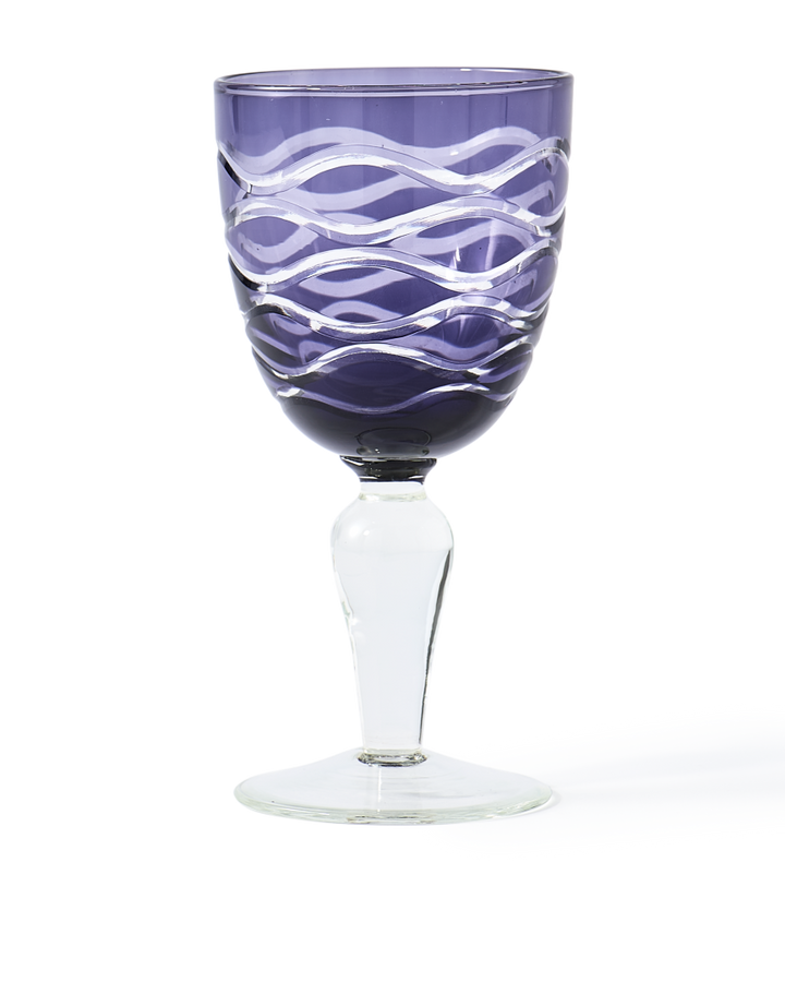Polspotten - Wijnglas Cobalt mix (set van 6)