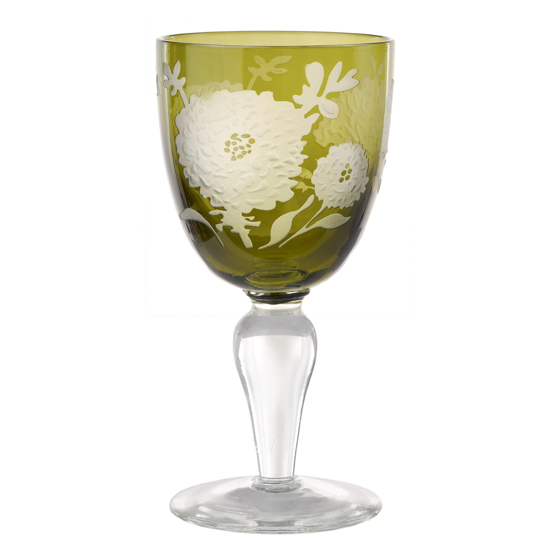 Polspotten - Wijnglas Peony Multicolor (set van 6)