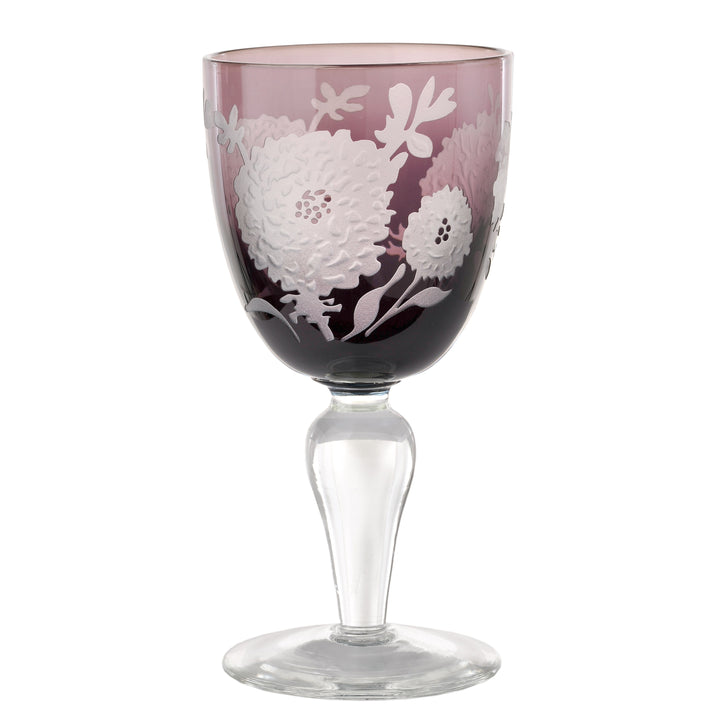 Polspotten - Wijnglas Peony Multicolor (set van 6)