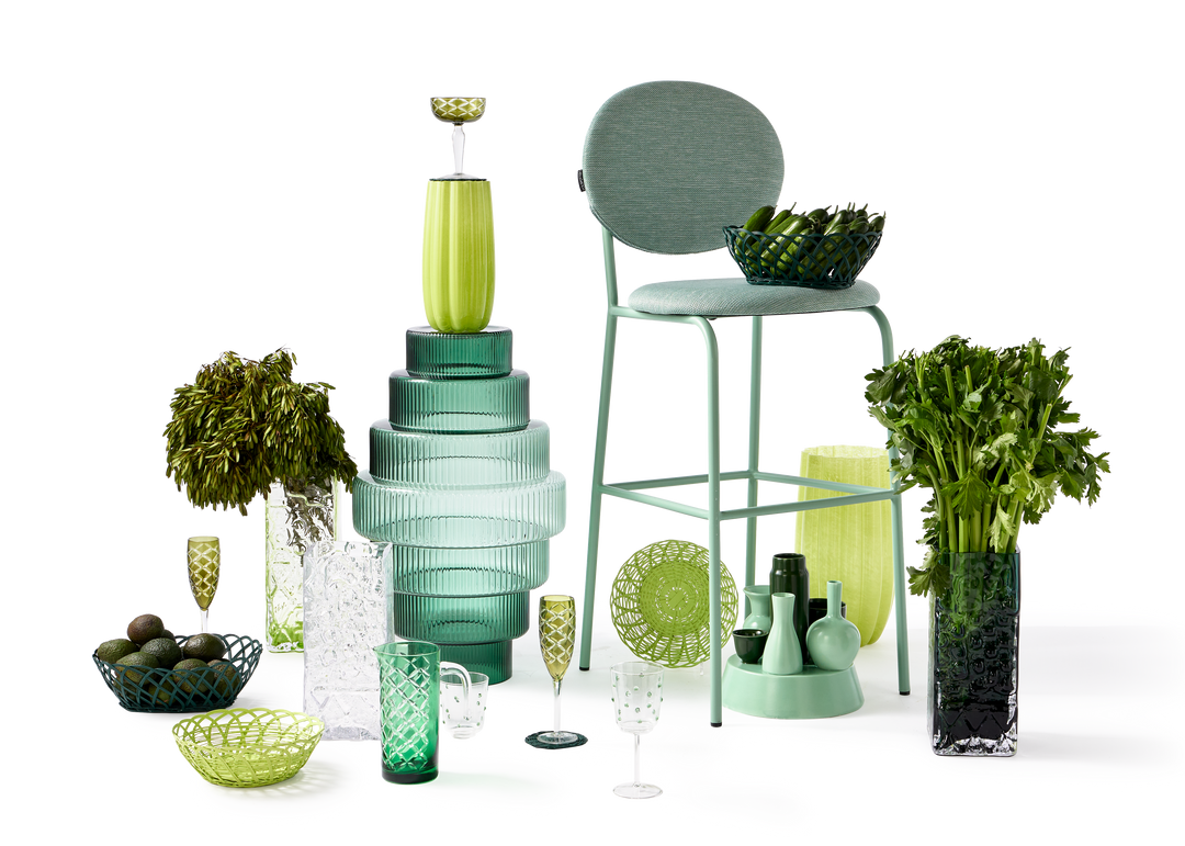 Polspotten - Champagnecoupe Cuttings Multicolor (set van 6)