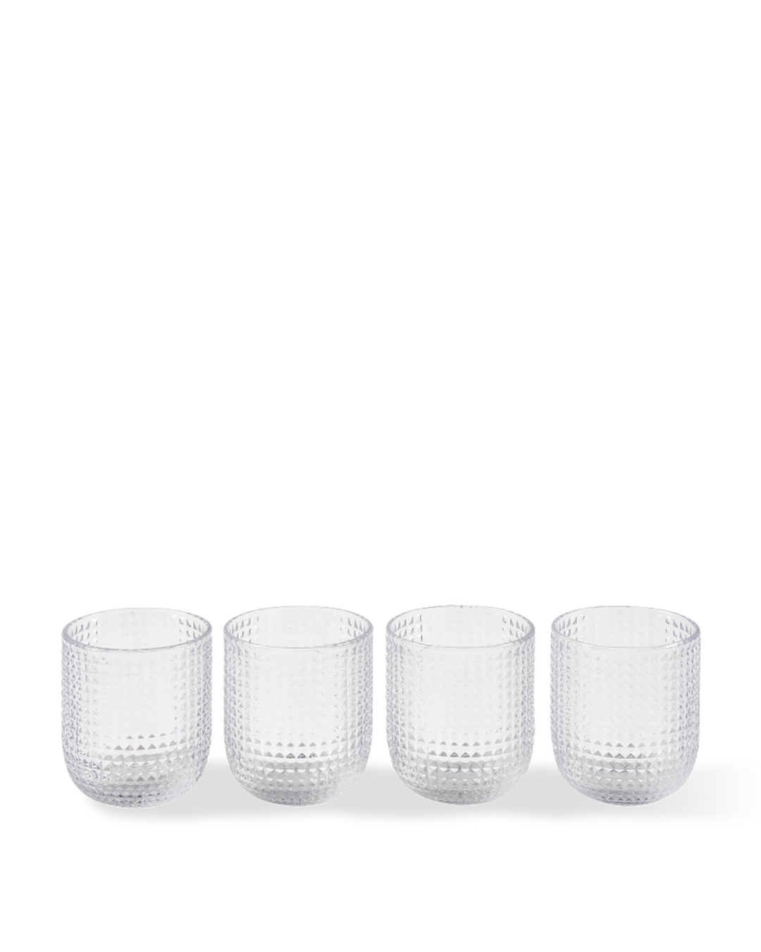 Polspotten - Glas Rooftop Transparant (set van 4)