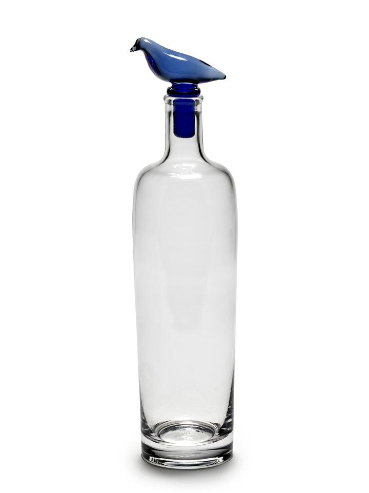 Serax - Kelly Wearstler - Karaf Transparant Blauw + Stopper Perch