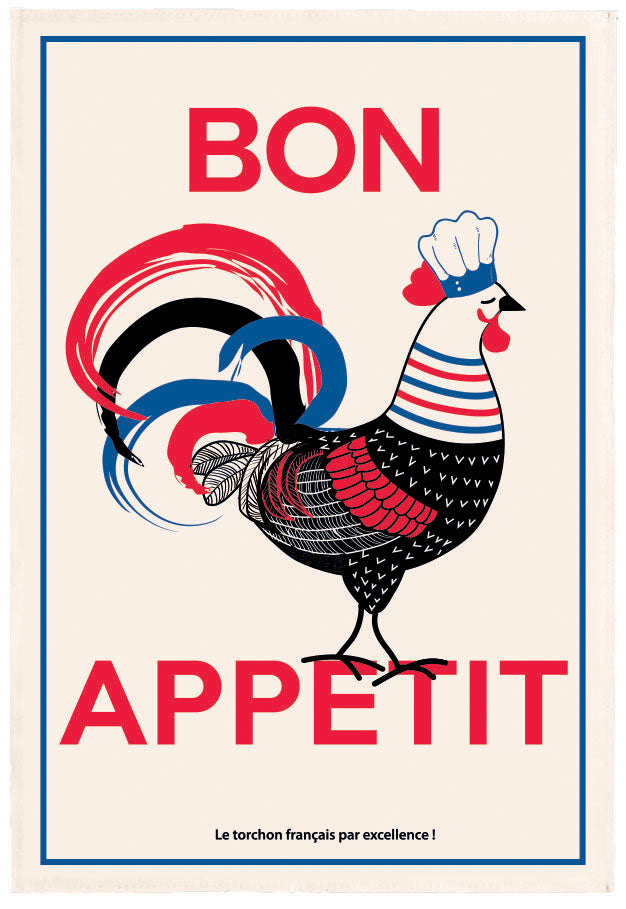 Theedoek Bon appétit Écru 48 X 72