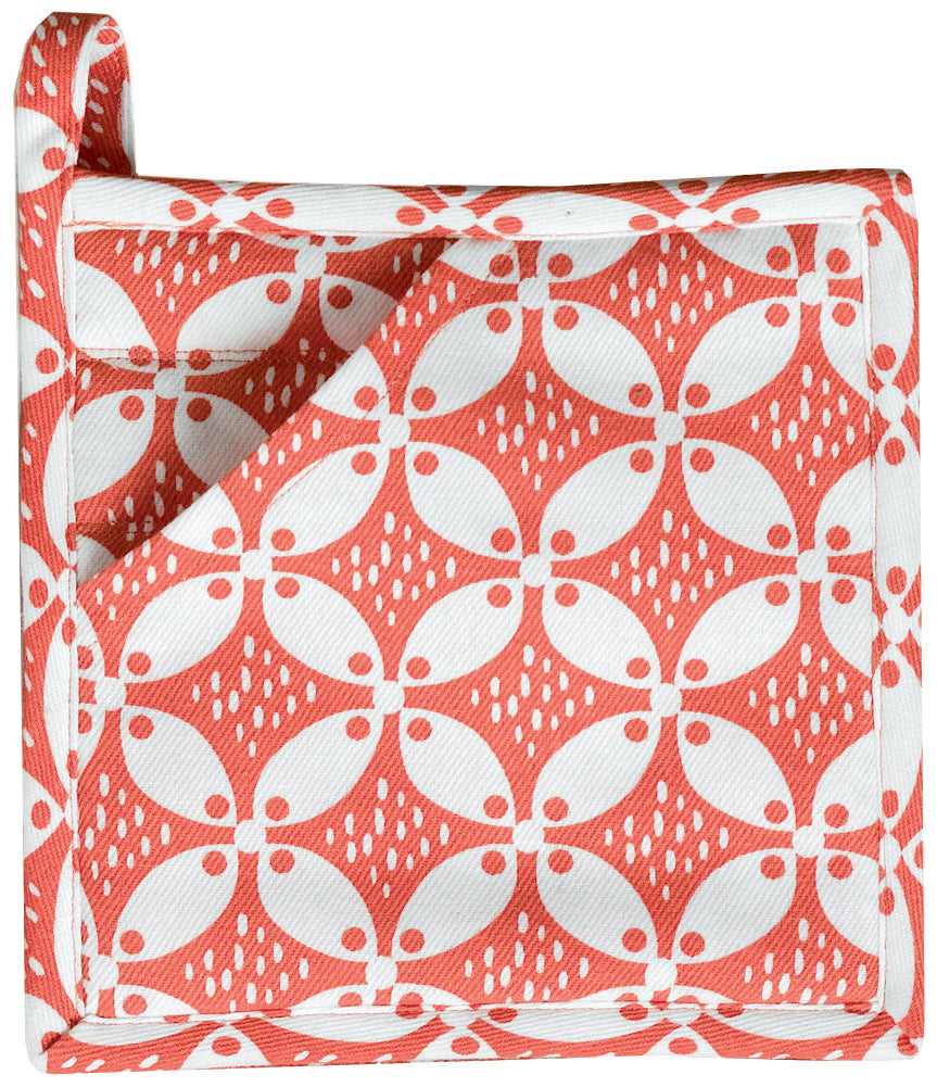 Gerecycleerde 2-in-1 pannenlap Fatou Corail 20 X 20